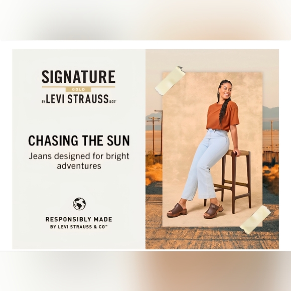 Levi Strauss Signature Gold High-rise Straight #1137 - Picture 8 of 9